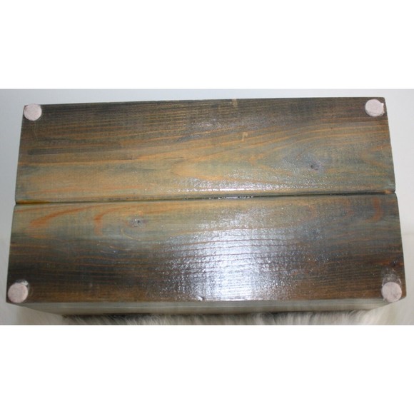 Tree Of Life Wooden Memory Box Handmade Rhinestone Embellished Stained GUC - Picture 9 of 10